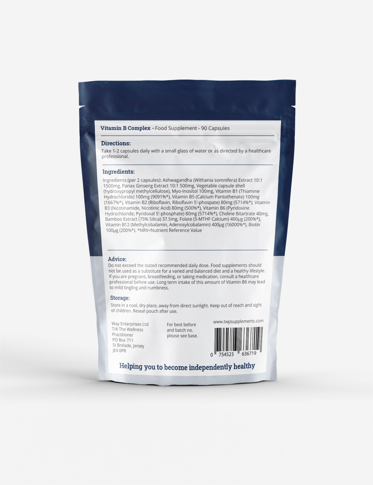 High Potency Vitamin B Complex with Botanicals